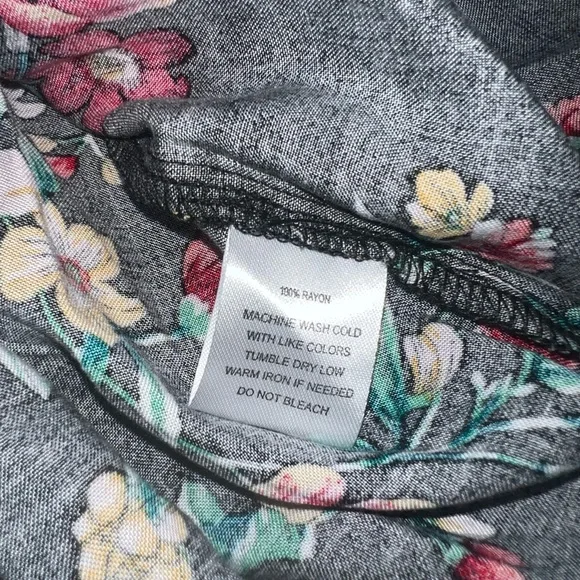 NWT Indigo Rose Floral Black Dress 2X - Picture 9 of 9